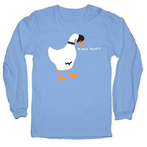 Emo Honk Goose Longsleeve Tee Hoodie, Sweatshirt | CoreVibeTees.com (Image 2)