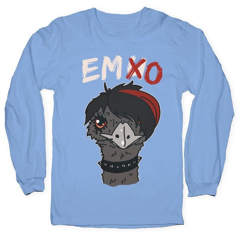 Emo X Emu Longsleeve Tee Hoodie, Sweatshirt | CoreVibeTees.com (Image 2)