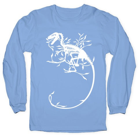Floral Dinosaur Longsleeve Tee Style001 Hoodie, Sweatshirt | CoreVibeTees.com (Image 2)