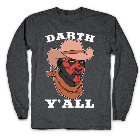 Darth Y'all Longsleeve Tee Hoodie, Sweatshirt | CoreVibeTees.com (Image 3)