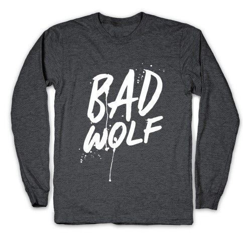 Doctor Who Bad Wolf Longsleeve Tee Hoodie, Sweatshirt | CoreVibeTees.com (Image 3)