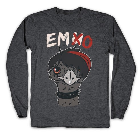 Emo X Emu Longsleeve Tee Hoodie, Sweatshirt | CoreVibeTees.com (Image 3)