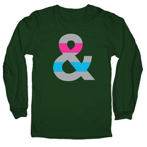 Androgynous Ampersand Longsleeve Tee Hoodie, Sweatshirt | CoreVibeTees.com (Image 4)