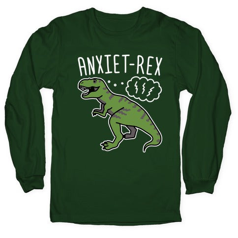 AnxieT-Rex Anxious Dinosaur Longsleeve Tee Hoodie, Sweatshirt | CoreVibeTees.com (Image 4)