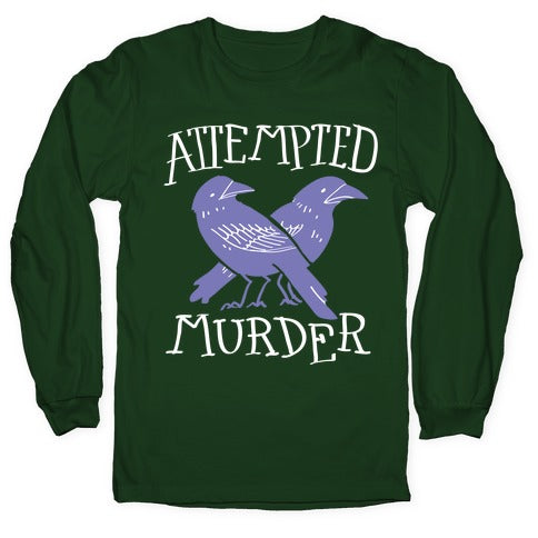 Attempted Murder Longsleeve Tee Style002 Hoodie, Sweatshirt | CoreVibeTees.com (Image 4)