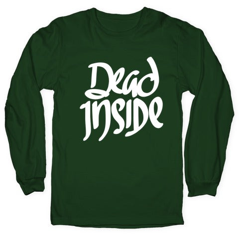 Dead Inside Longsleeve Tee Hoodie, Sweatshirt | CoreVibeTees.com (Image 4)