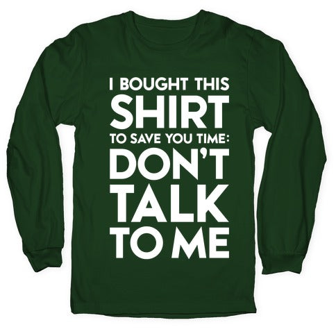 Don't Talk To Me Longsleeve Tee Hoodie, Sweatshirt | CoreVibeTees.com (Image 4)