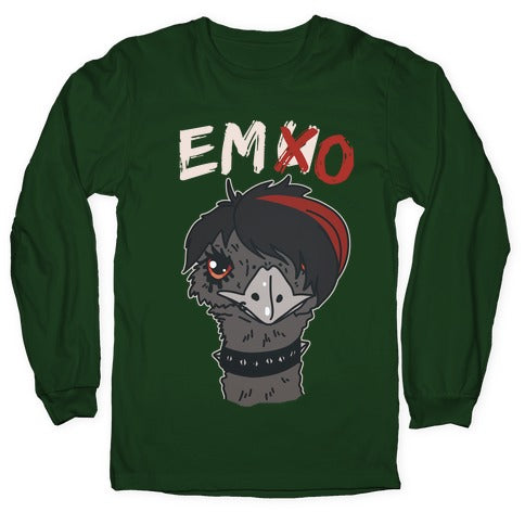 Emo X Emu Longsleeve Tee Hoodie, Sweatshirt | CoreVibeTees.com (Image 4)