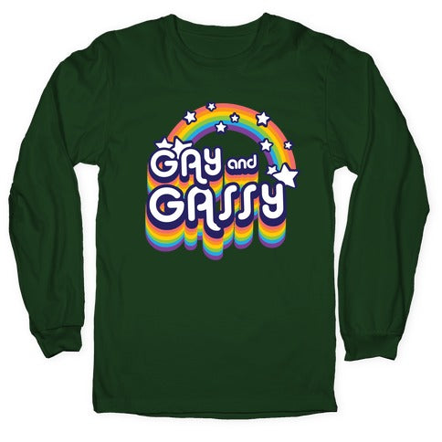 Gay and Gassy Rainbow Longsleeve Tee Hoodie, Sweatshirt | CoreVibeTees.com (Image 4)