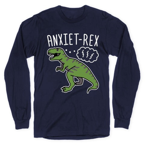 AnxieT-Rex Anxious Dinosaur Longsleeve Tee Hoodie, Sweatshirt | CoreVibeTees.com (Image 5)