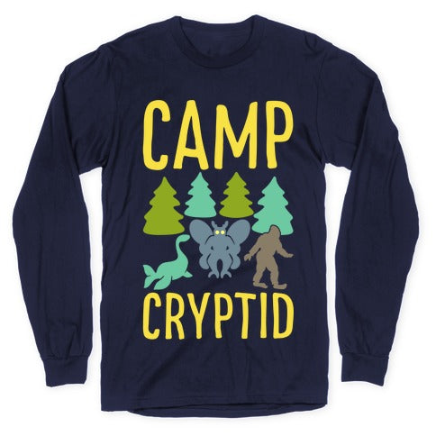 Camp Cryptid White Print Longsleeve Tee Hoodie, Sweatshirt | CoreVibeTees.com (Image 5)