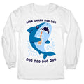 Boba Shark Longsleeve Tee Hoodie, Sweatshirt | CoreVibeTees.com