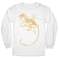Floral Dinosaur Longsleeve Tee Hoodie, Sweatshirt | CoreVibeTees.com