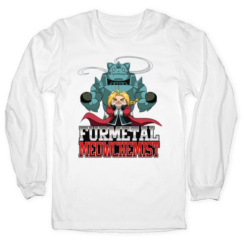 Furmetal Meowchemist Longsleeve Tee Hoodie, Sweatshirt | CoreVibeTees.com