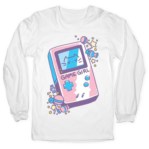 Game Girl - Trans Pride Longsleeve Tee Hoodie, Sweatshirt | CoreVibeTees.com