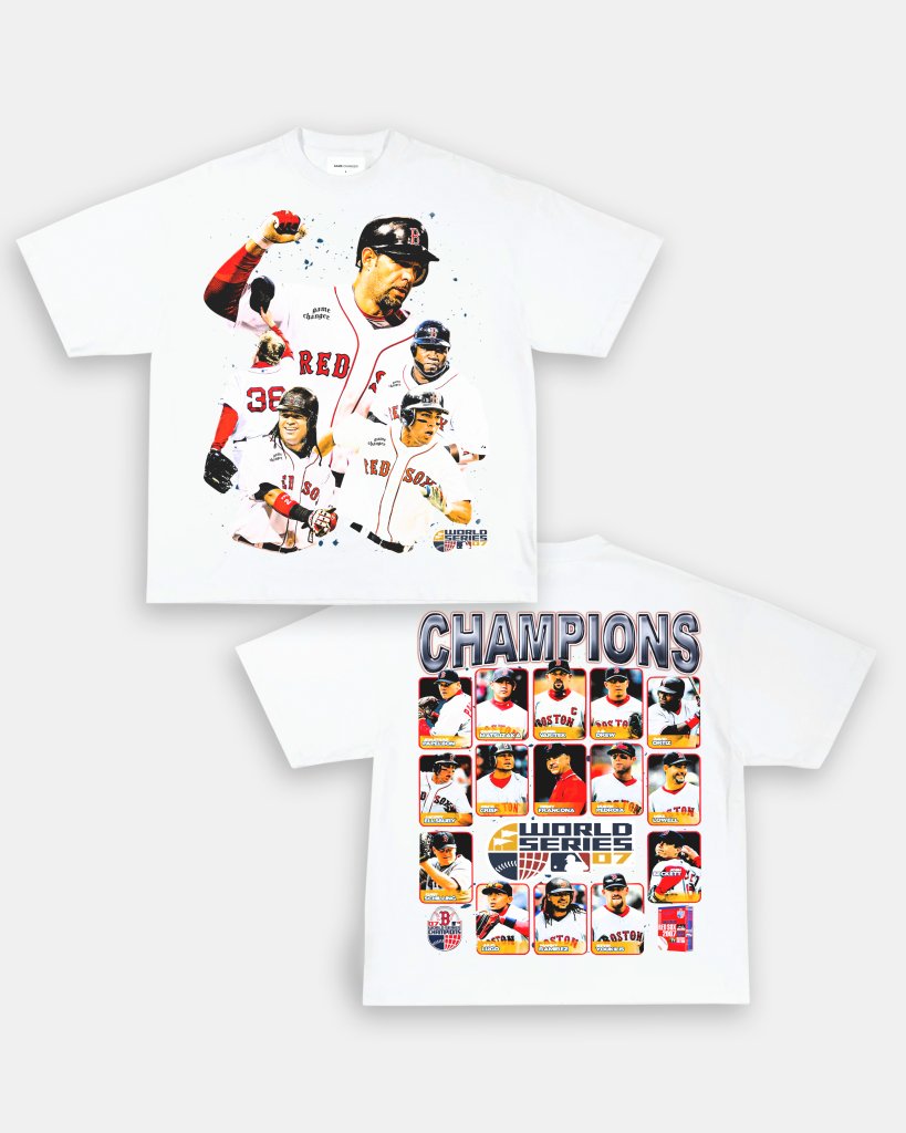 2007 WORLD SERIES CHAMPS - RED SOX TEE - [DS] Hoodie, Sweatshirt | CoreVibeTees.com (Image 1)