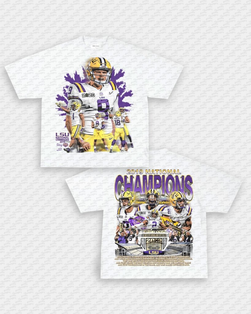 2019 NATIONAL CHAMPS - LSU TEE - [DS] Hoodie, Sweatshirt | CoreVibeTees.com (Image 1)