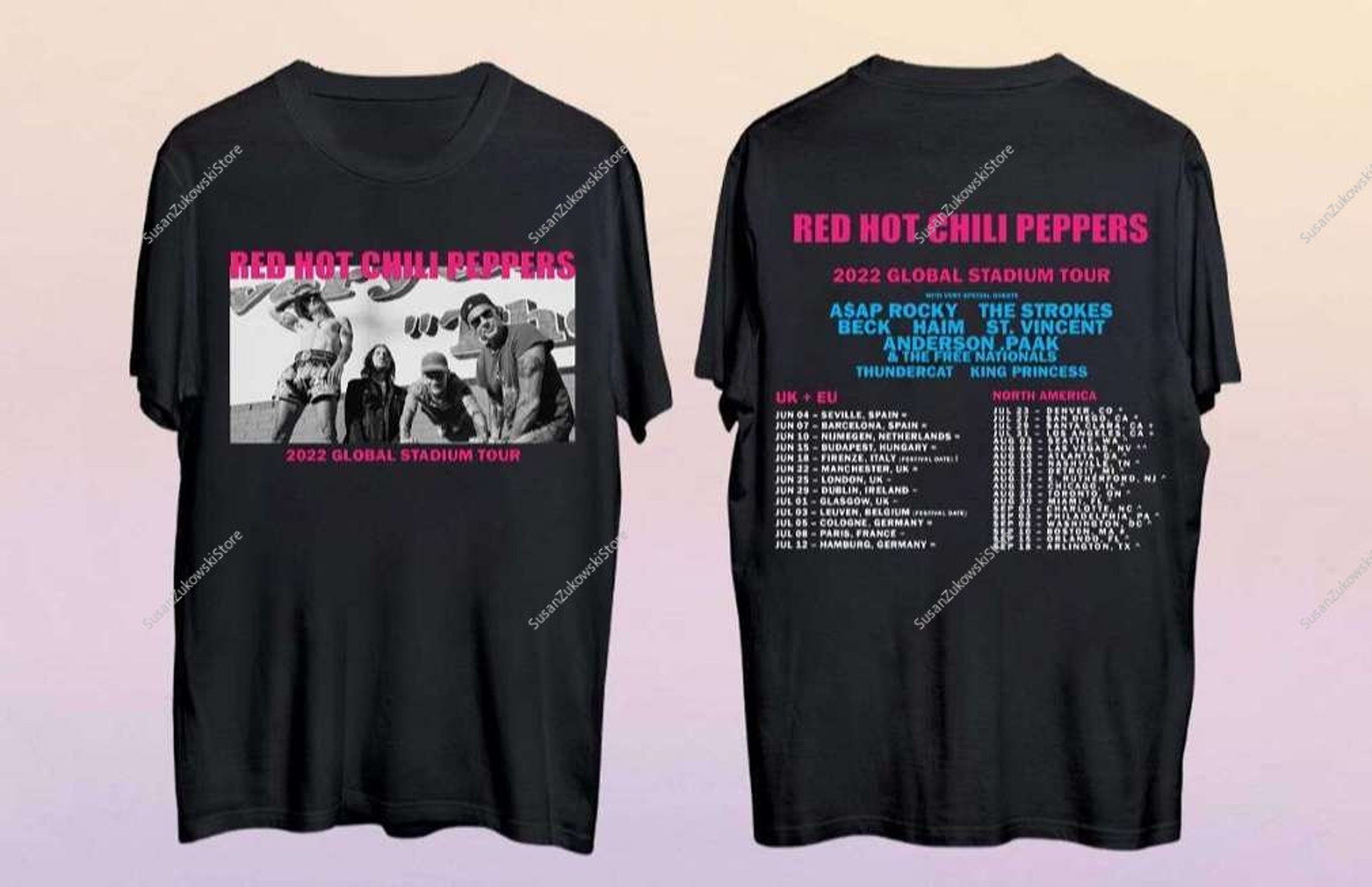 Red hot chili peppers 2022 global stadium tour shirt Hoodie, Sweatshirt | CoreVibeTees.com