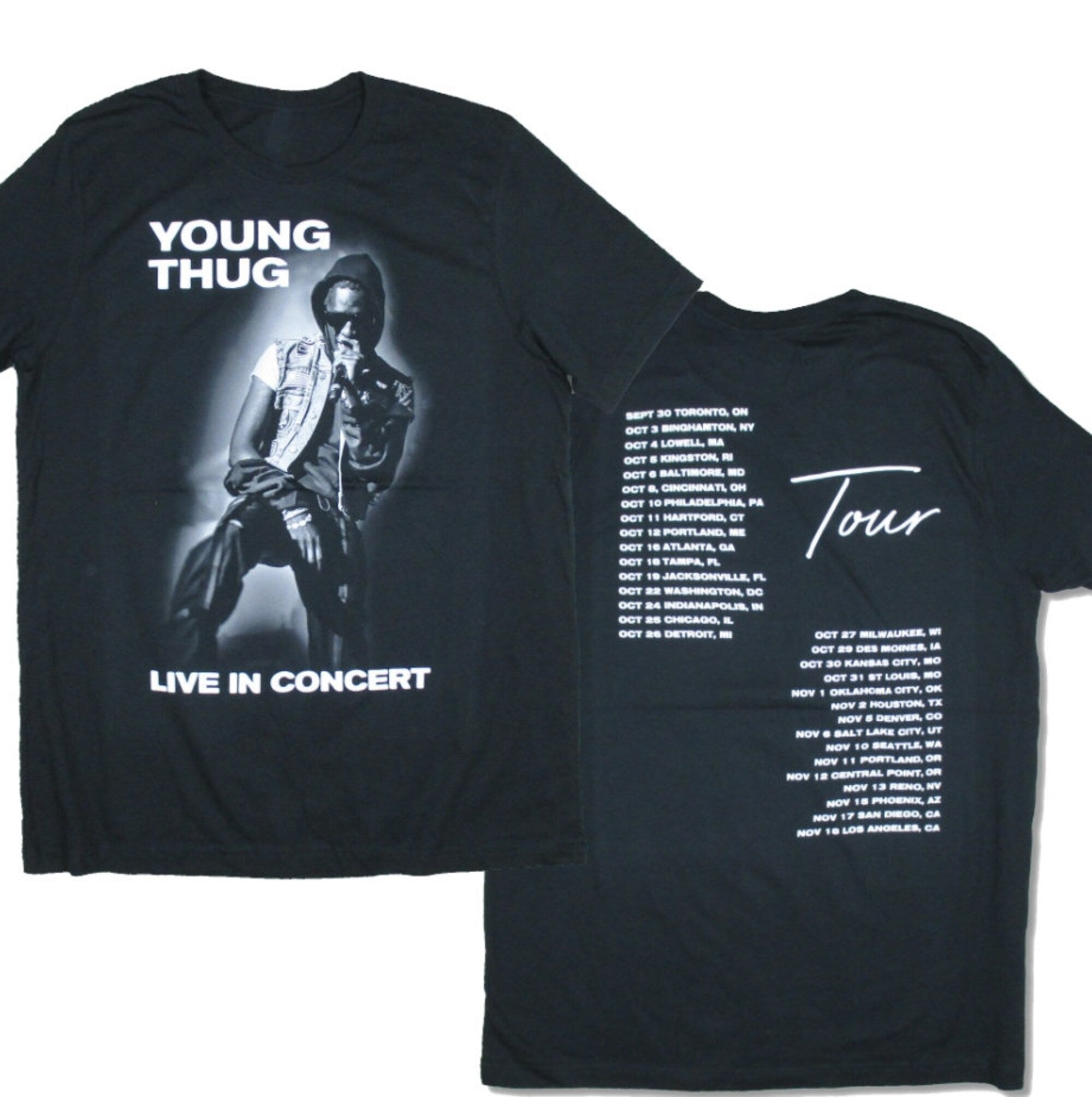 Young Thug B&W Concert Tour ON-CA T-shirt, Young Thug Live In Concert Shirt, Young Thug Tour Shirt Hoodie, Sweatshirt