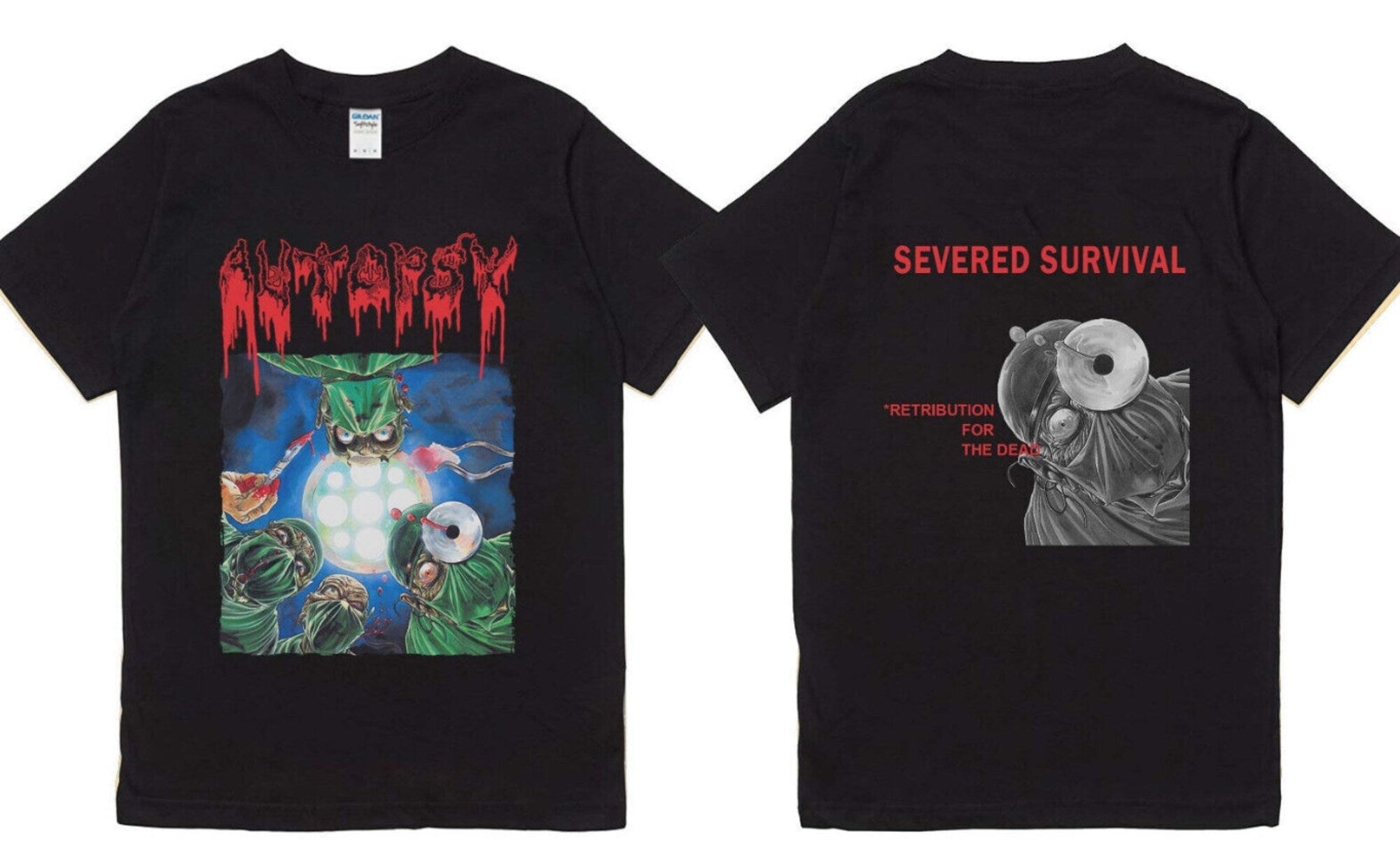 Autopsy Severed Survival Retribution For Dead T-shirt, Autopsy Shirt Hoodie, Sweatshirt | CoreVibeTees.com