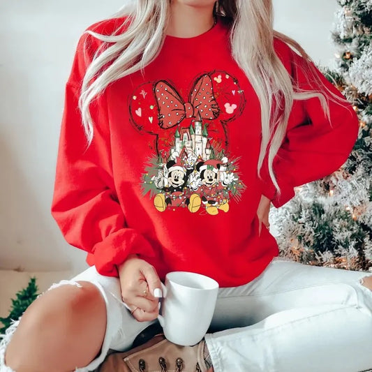 2024 Mouse Very Merry Christmas Party Sweatshirt Tshirt, Christmas Family Shirt, Magic Kingdom Christmas Gift