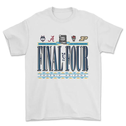 2024 NCAA Final Four Vintage T-Shirt, Classic Sport Game Day Menswear, NCAA Bootleg Tee, Graphic Tee for Mens