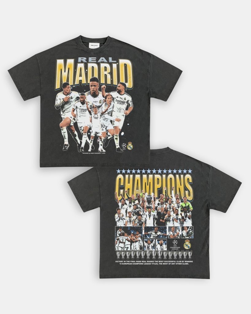 2024 UCL CHAMPS - REAL MADRID TEE - [DS] Hoodie, Sweatshirt | CoreVibeTees.com (Image 3)