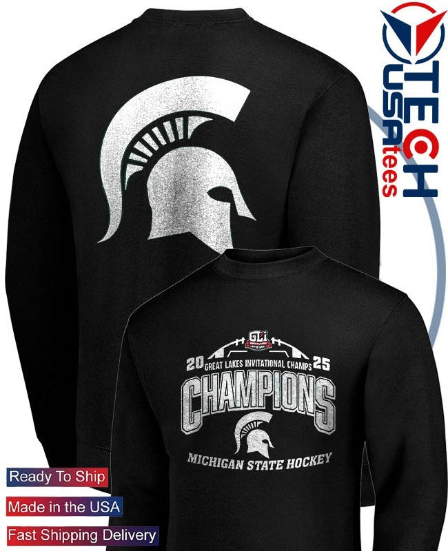 2025 Great Lakes Invitational Champions Michigan State Spartans Hockey shirt