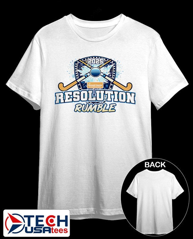 2025 Resolution Rumble logo shirt