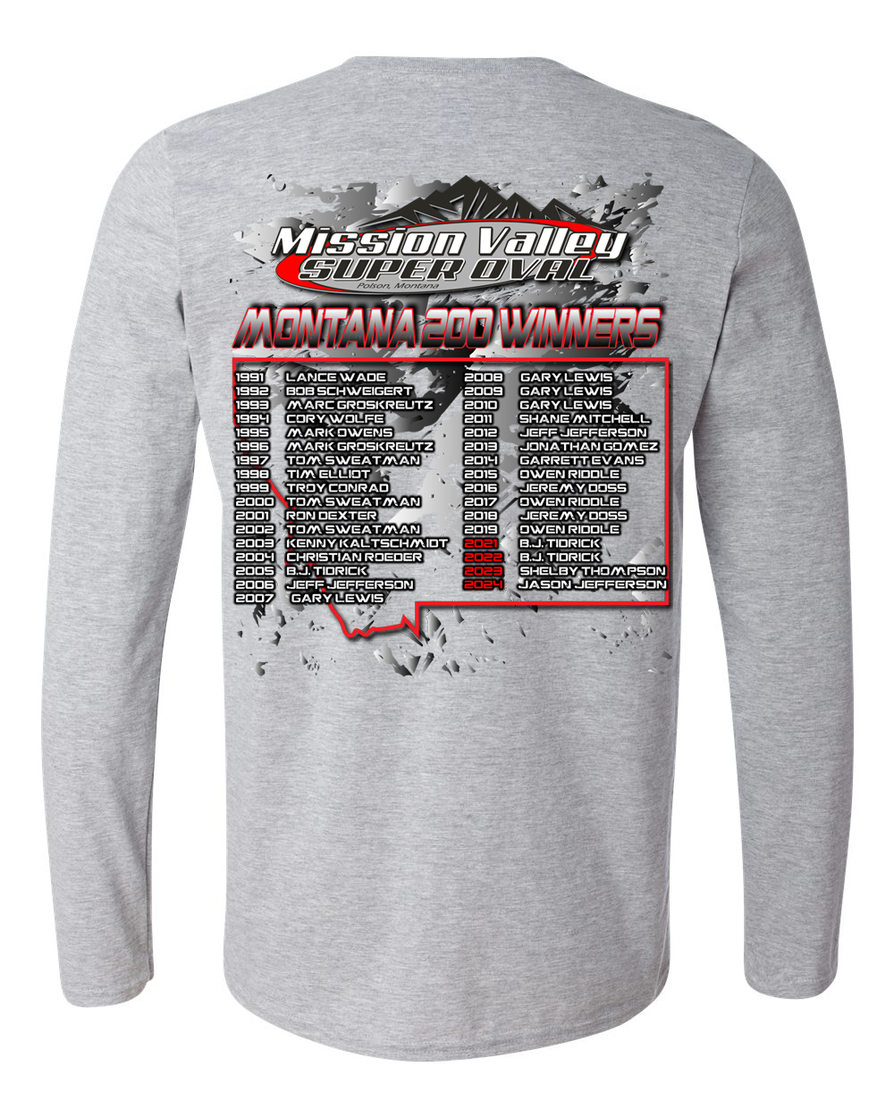 2025 Montana 200 Long Sleeve T-Shirt Hoodie, Sweatshirt | CoreVibeTees.com (Image 4)
