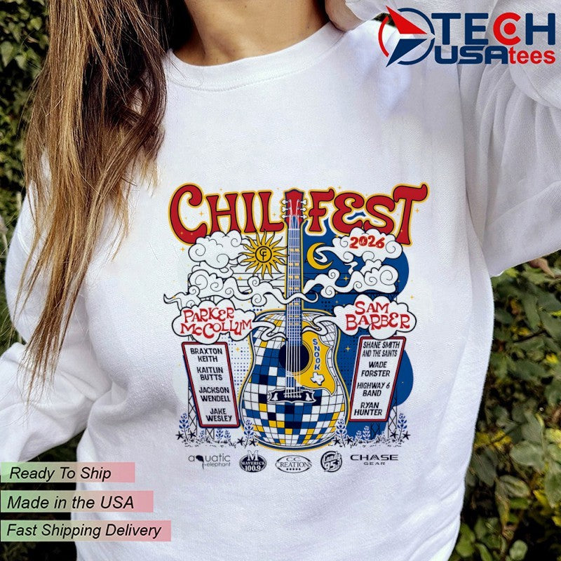 2026 Chilifest Lineup Parker McCollum and Sam Barber shirt