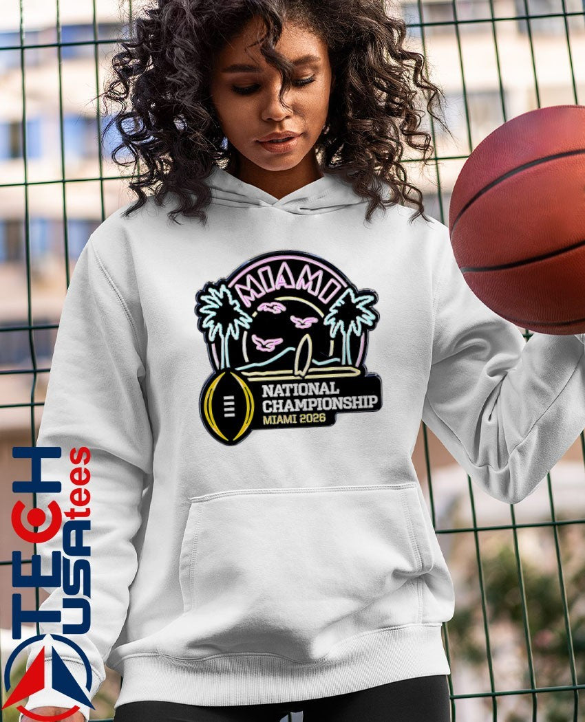 2026 College Football National Championship Miami neon shirt
