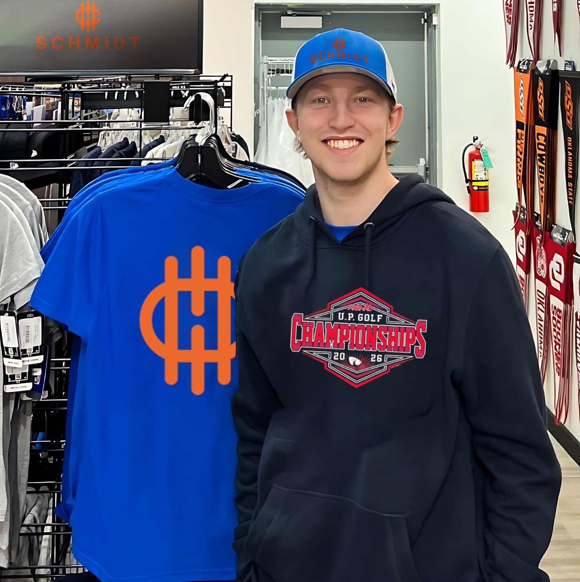 2026 MHSAA Golf Championships UP logo shirt