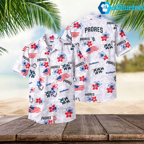 2026 Padres Patriotic Hawaiian Shirt