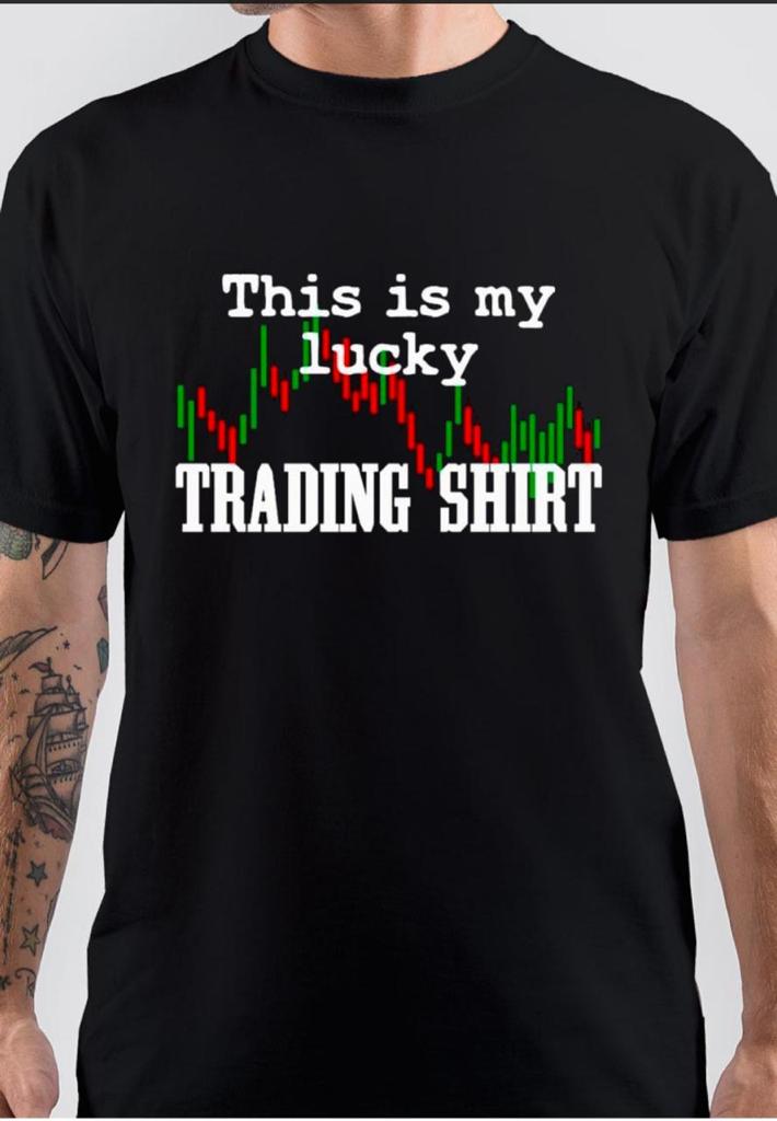 This Is My Lucky Trading Half Sleeve Black T-Shirt Hoodie, Sweatshirt | CoreVibeTees.com