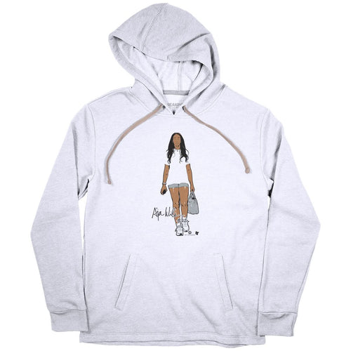 A'ja Wilson: White Tee Hoodie, Sweatshirt | CoreVibeTees.com (Image 2)