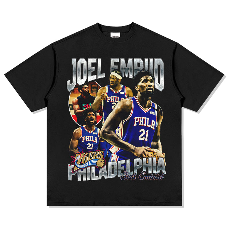 Joel Embiid Tee NBA 2024 Style001 Hoodie, Sweatshirt | CoreVibeTees.com (Image 2)
