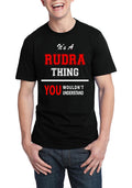 Itâ€™s A Rudra Thing You Wouldnâ€™t Understand Black  T-Shirt Hoodie, Sweatshirt | CoreVibeTees.com