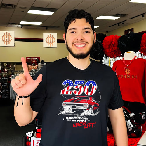 250 years wide open we the people never lift shirt