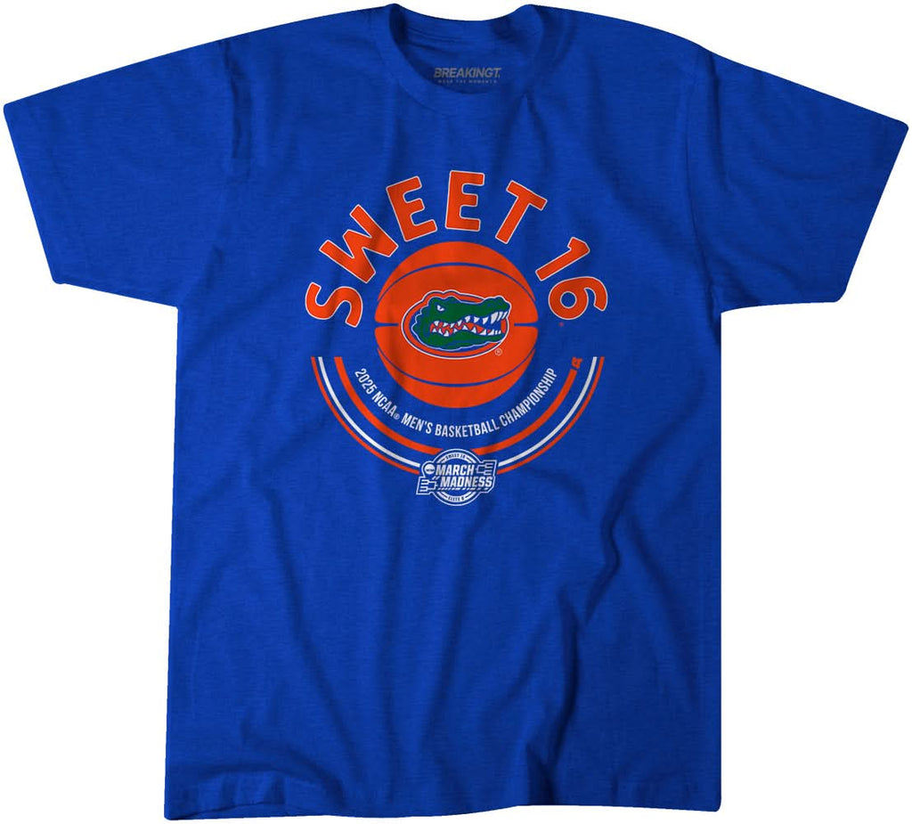 Florida Basketball: 2025 Sweet Sixteen T-Shirts, Hoodie, Sweatshirt | CoreVibeTees.com (Image 1)