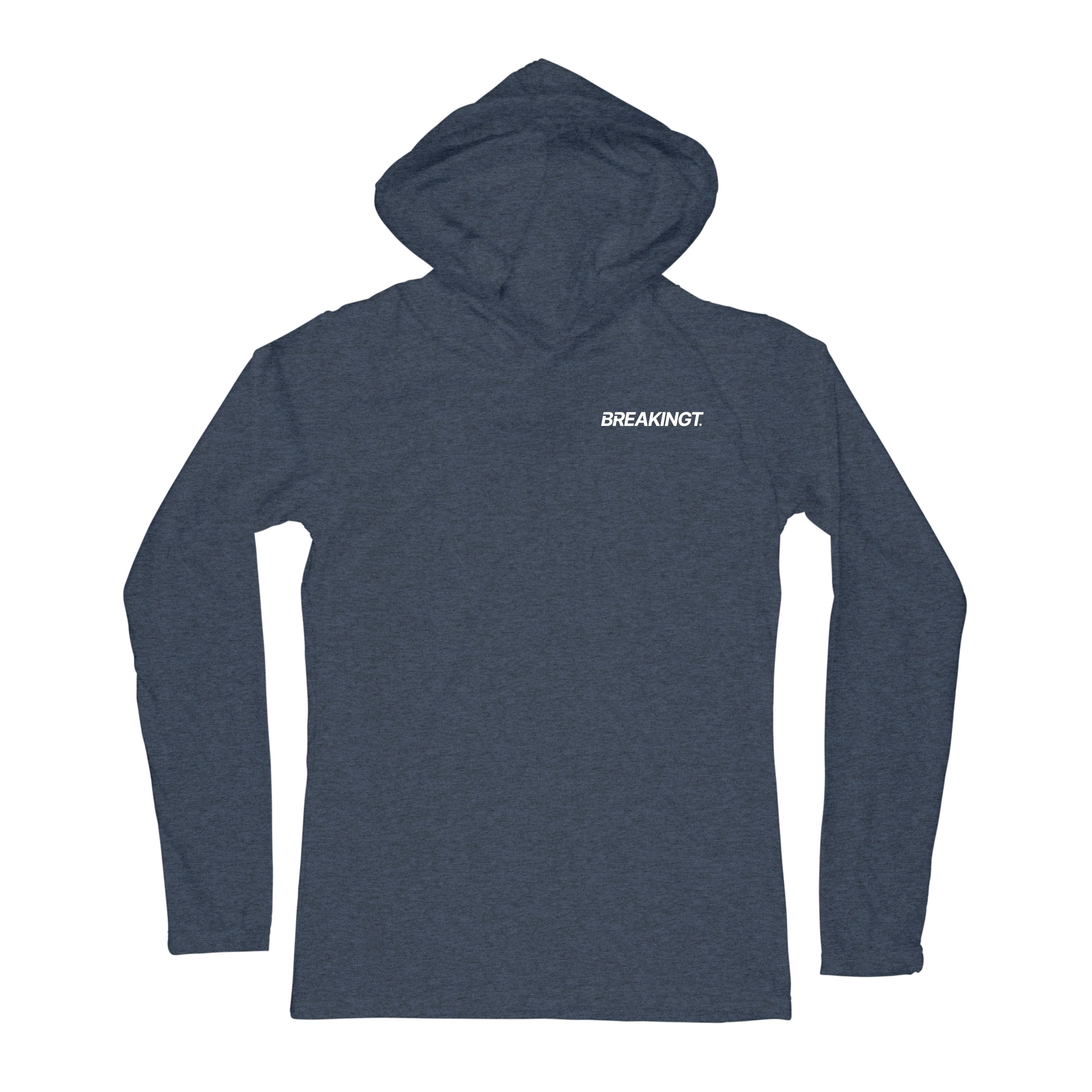 BreakingT Lightweight Hoodie Left Chest Logo T-Shirts, Sweatshirt | CoreVibeTees.com (Image 3)