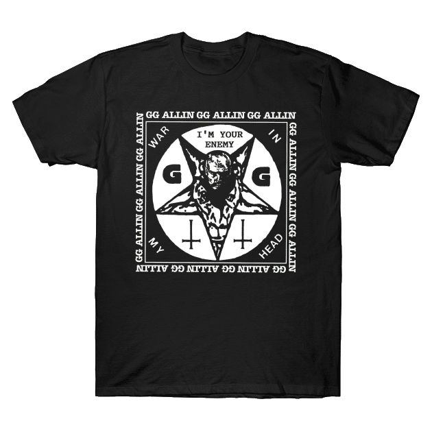 GG Allin Iâ€™m Your Enemy T-Shirt Hoodie, Sweatshirt | CoreVibeTees.com