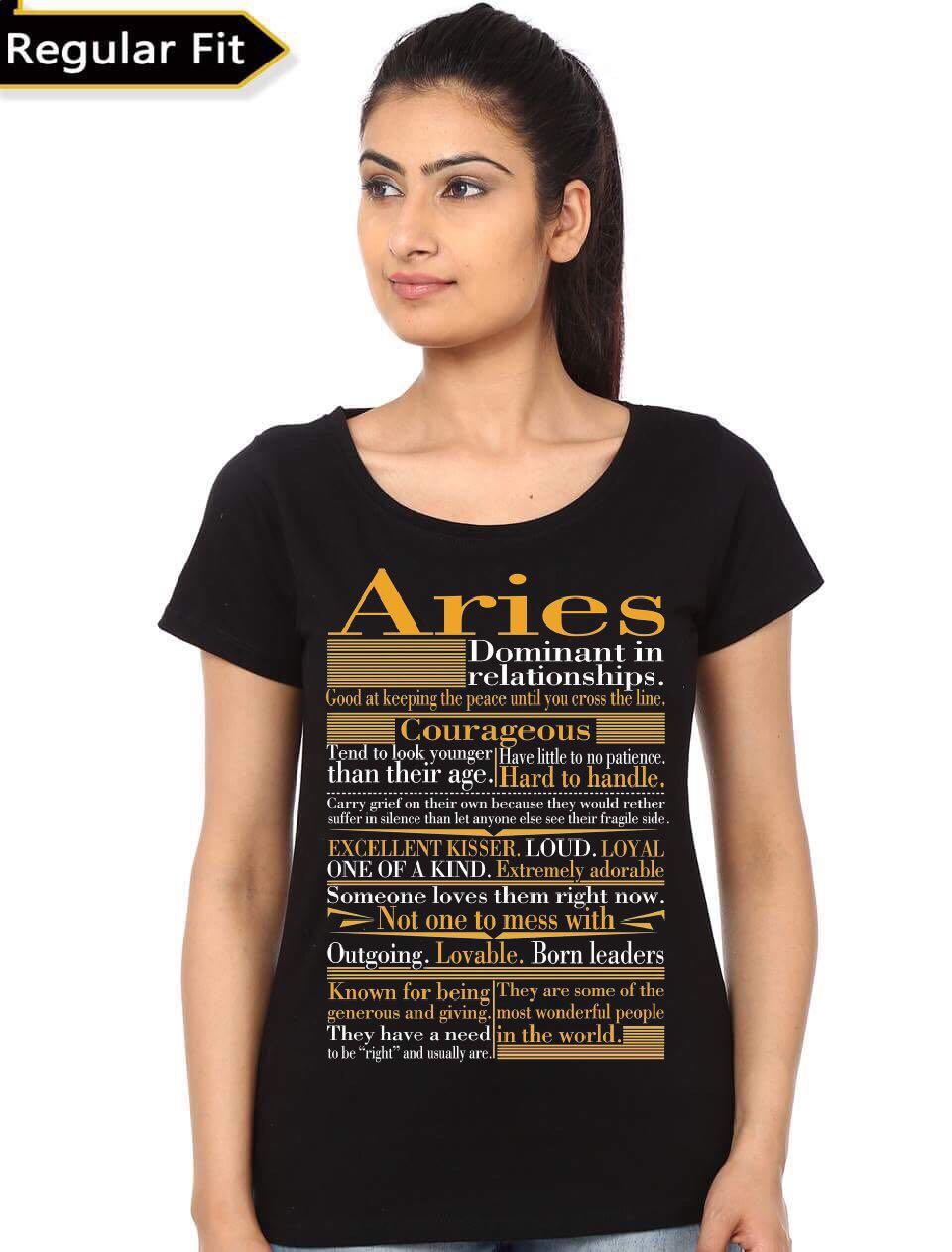 Aries Girls Black Top T-Shirts, Hoodie, Sweatshirt | CoreVibeTees.com