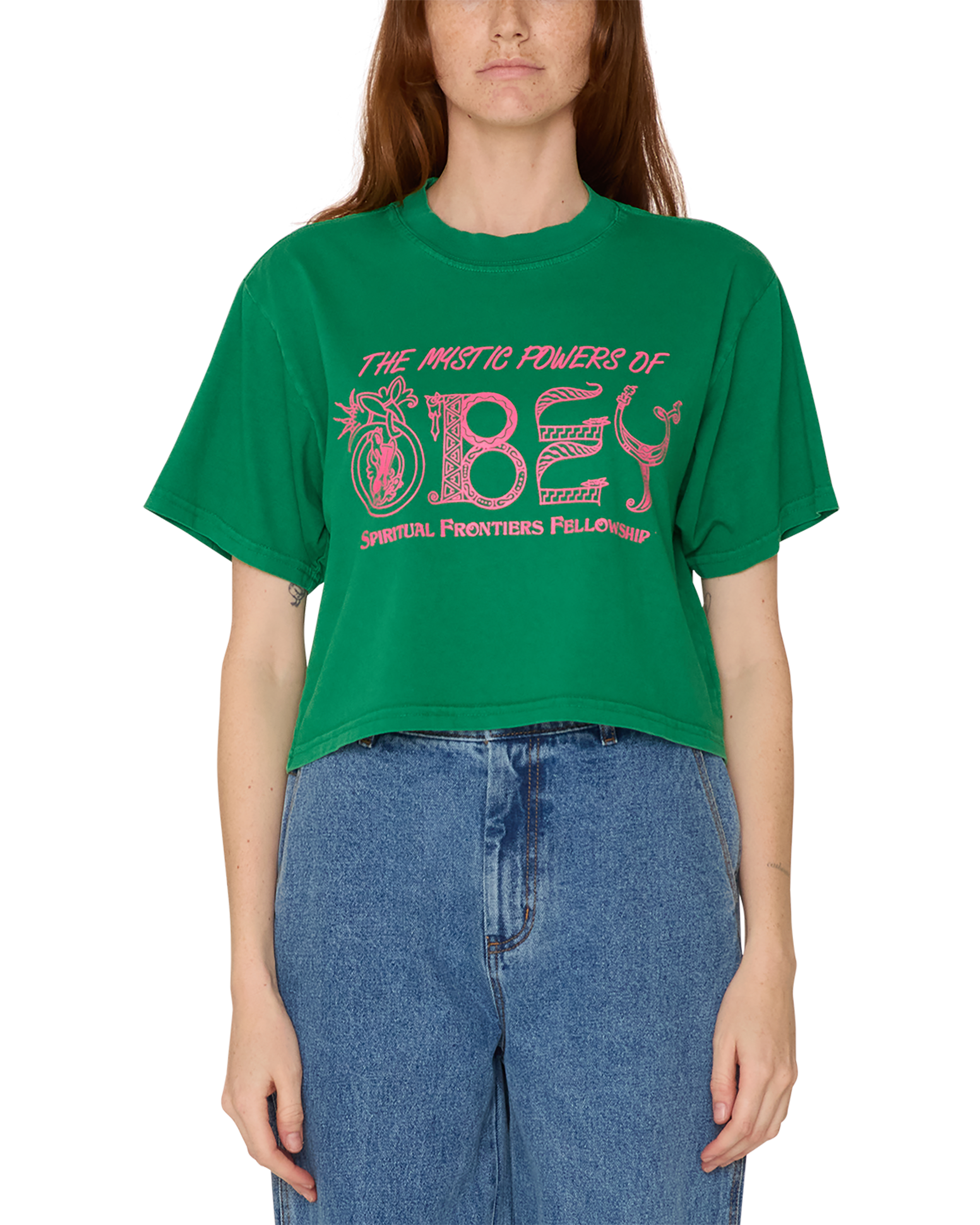 MYSTIC POWERS OF OBEY WEEKEND CROP T-SHIRT Hoodie, Sweatshirt | CoreVibeTees.com (Image 1)