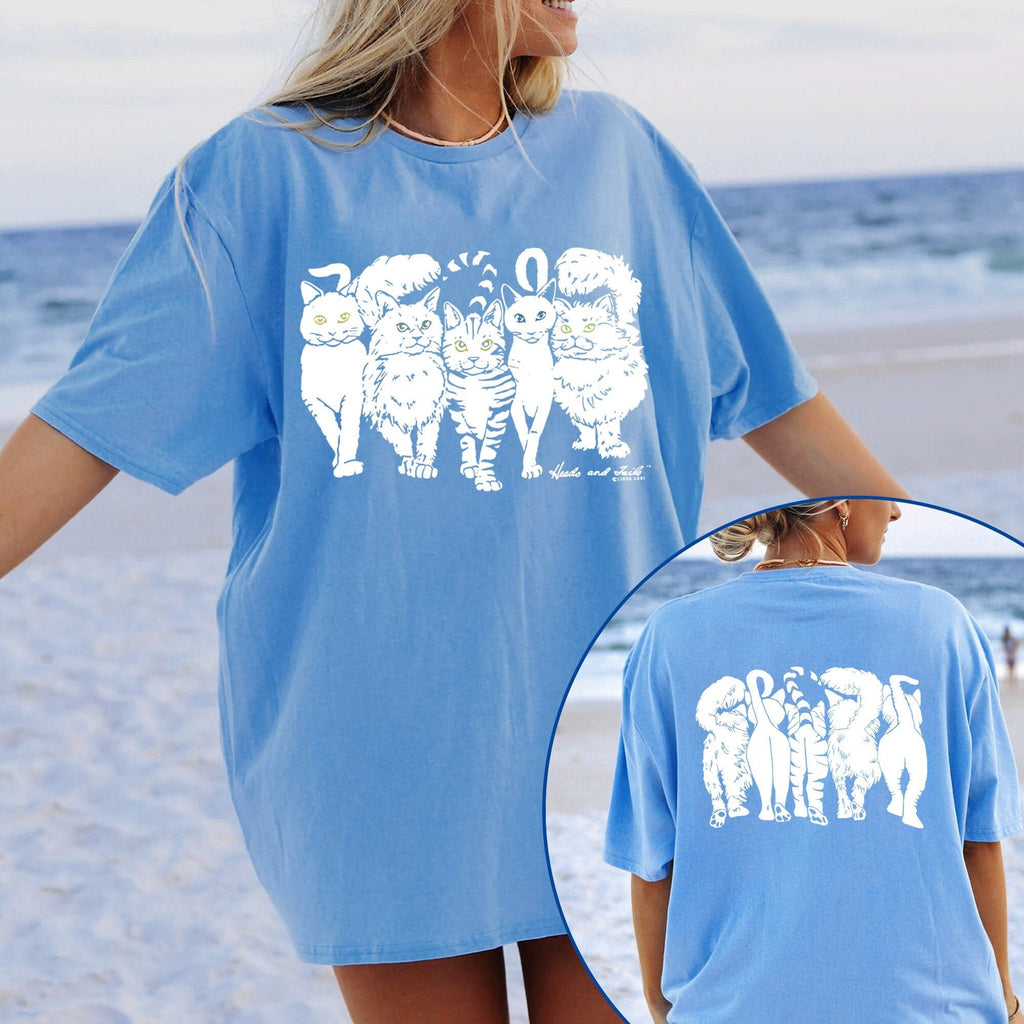 Vintage 90s Cats Linda Lori T-Shirt, Heads And Tails Linda Lori Cats shirt Hoodie, Sweatshirt | CoreVibeTees.com