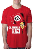 Grammer Nazi Half Sleeve Red T-Shirt Hoodie, Sweatshirt | CoreVibeTees.com