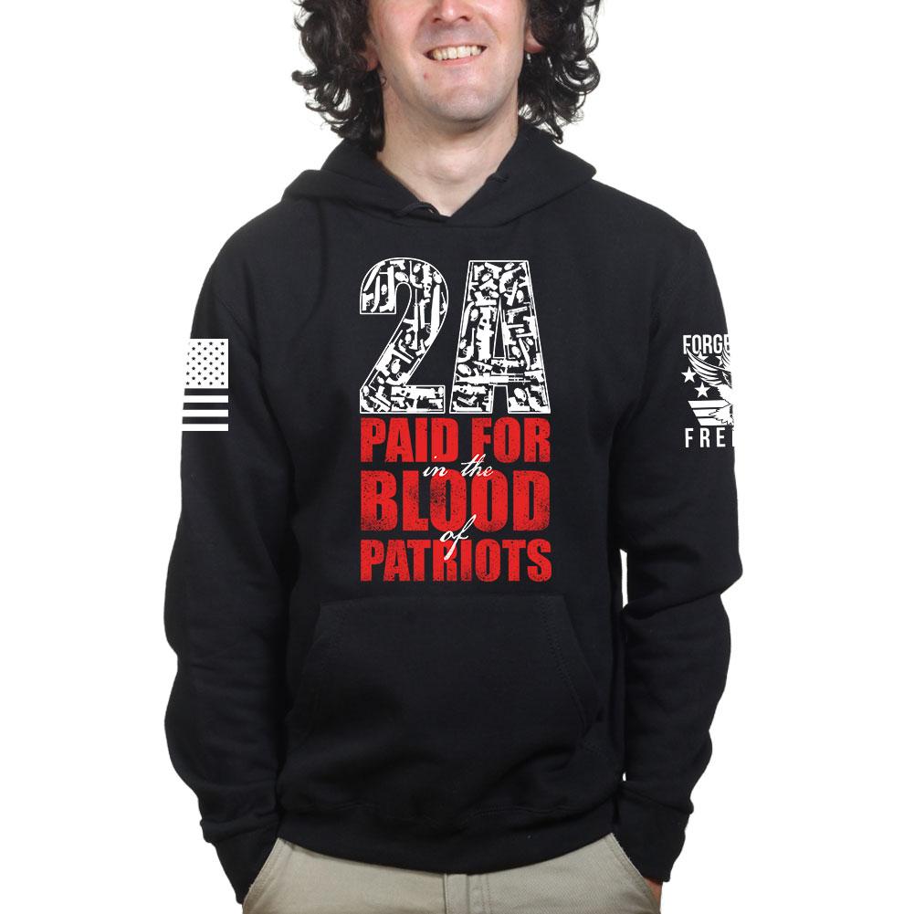 2A Paid For In Blood of Patriots Hoodie Style001 T-Shirts, Sweatshirt | CoreVibeTees.com (Image 1)