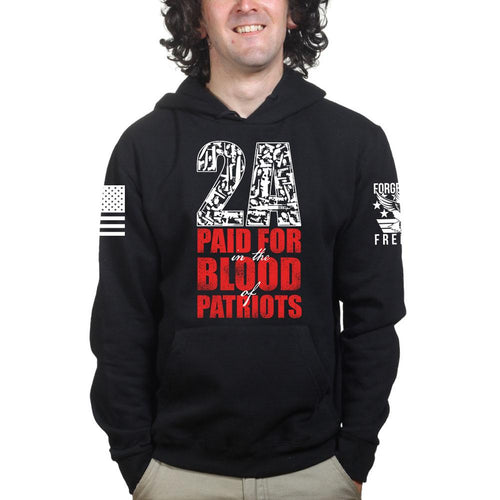 2A Paid For In Blood of Patriots Hoodie Style001 T-Shirts, Sweatshirt | CoreVibeTees.com (Image 1)
