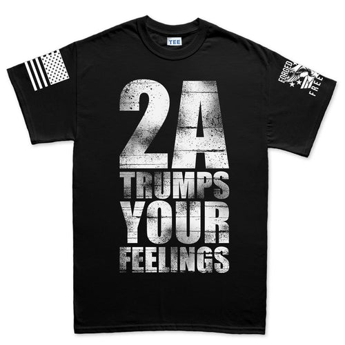 2A Trumps Your Feelings Men's T-shirt Hoodie, Sweatshirt | CoreVibeTees.com (Image 2)