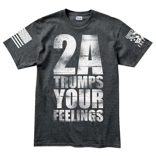 2A Trumps Your Feelings Men's T-shirt Hoodie, Sweatshirt | CoreVibeTees.com (Image 1)